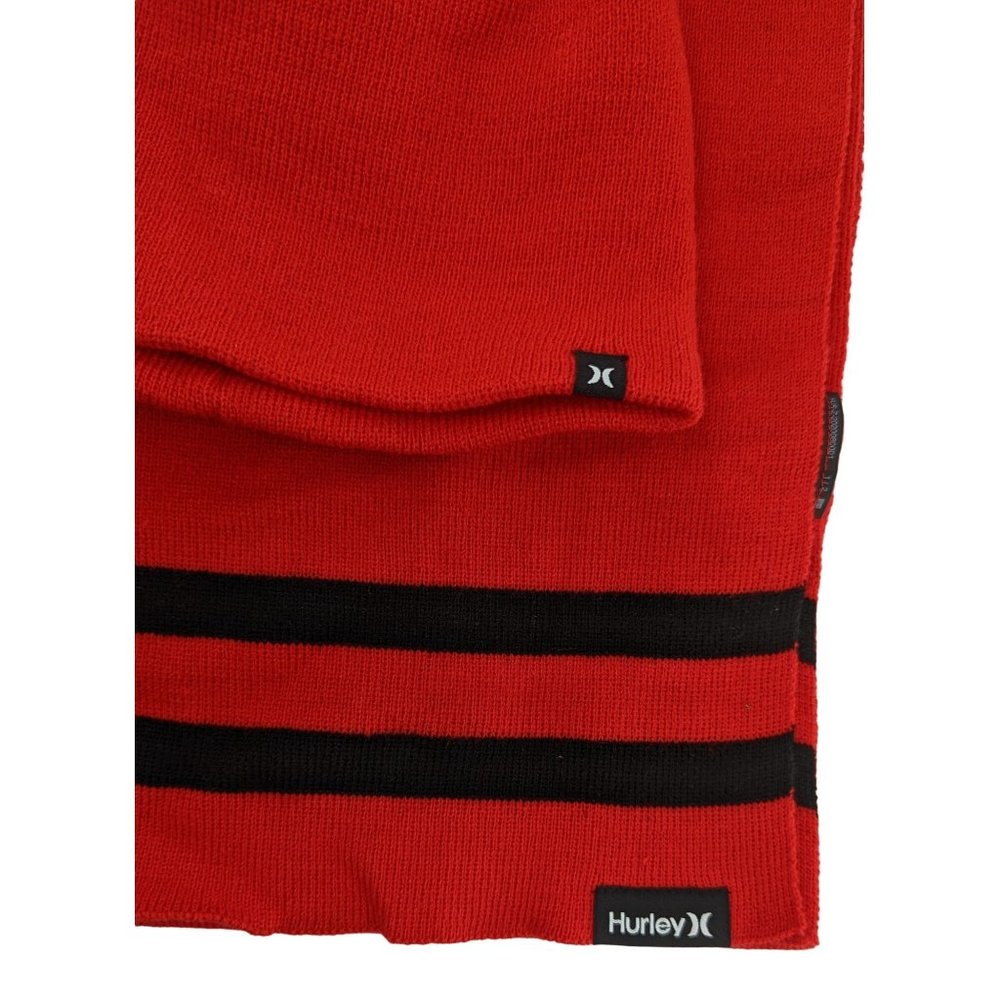Red Beanie & Scarf Hurley New Yorker 2-piece Set - Picture 1 of 8